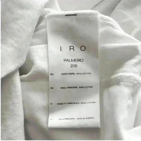 IRO Womens Palmero 3/4 Sleeve Boat Neck Mini Dress in White. Size Small - Picture 11 of 13